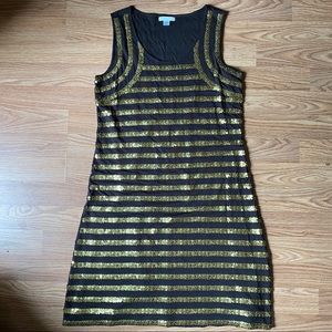 Garnet Hill Sequin Stripe Dress